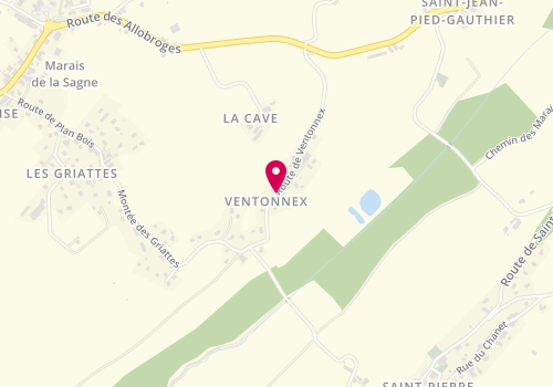 Plan de JUSTINE Benoît, Ventonnex, 73800 Coise-Saint-Jean-Pied-Gauthier
