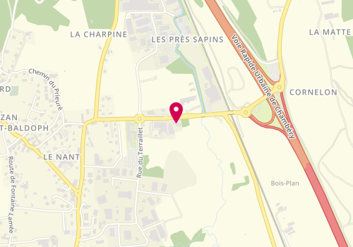 Plan de Créa Céramique, 340 Route des Chevaliers Tireurs, 73190 Saint-Baldoph