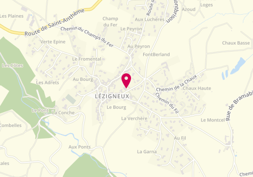 Plan de Roux Jean-Paul Maçonnerie, 5 Route de Montbrison, 42600 Lézigneux