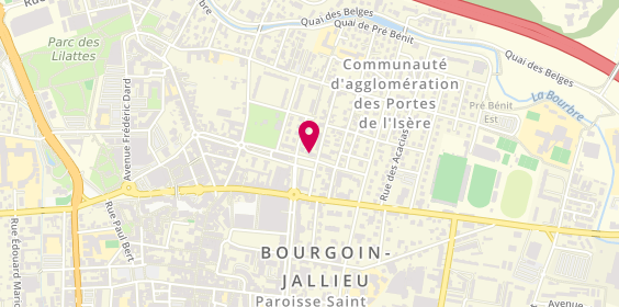 Plan de Entreprise Chanut, 20 Rue Molière, 38300 Bourgoin-Jallieu