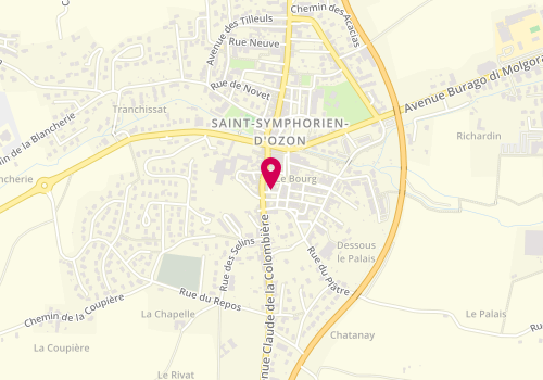 Plan de Ozon Vrd, 6 Rue de l'Horloge, 69360 Saint-Symphorien-d'Ozon