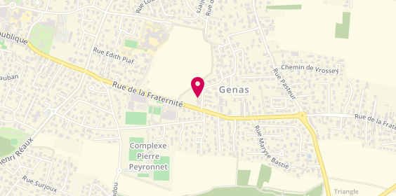 Plan de E.G BAT'- Extension de maisons clé en main, 3 Rue Laurent Mourguet, 69740 Genas