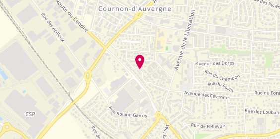 Plan de DIAS CARNEIRO ADELINO, 15 Rue Lafayette, 63800 Cournon-d'Auvergne