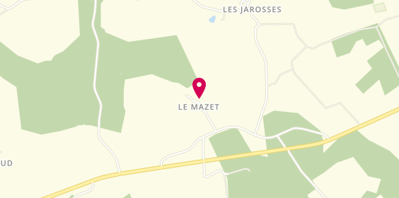 Plan de DEVAUD Jean-Marcel, Le Mazet, 87150 Champagnac-la-Rivière