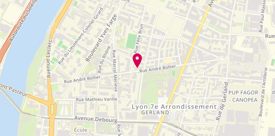 Plan de Mjd, 63 Rue André Bollier, 69007 Lyon