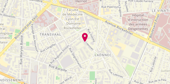 Plan de Homéga Concept, 72 Rue Laënnec, 69008 Lyon