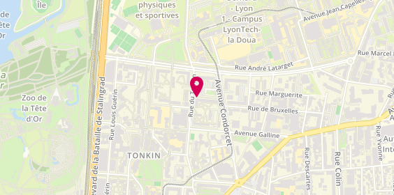 Plan de SARL Lingo, 17 Rue du Tonkin, 69100 Villeurbanne
