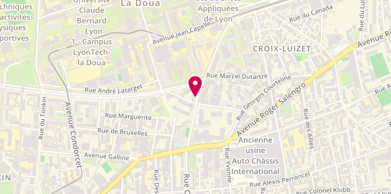 Plan de Gdm France, 4 Rue de la Doua, 69100 Villeurbanne