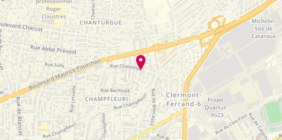 Plan de BT Isolation SAS, 15 Rue Chalonnax, 63100 Clermont-Ferrand