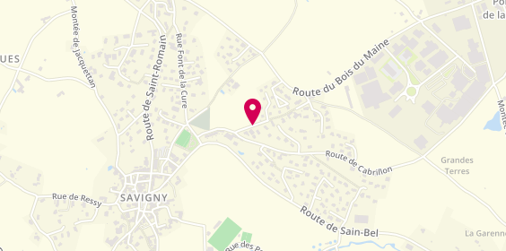 Plan de Etablissements Bost, Rue des Hauts de Savigny, 69210 Savigny