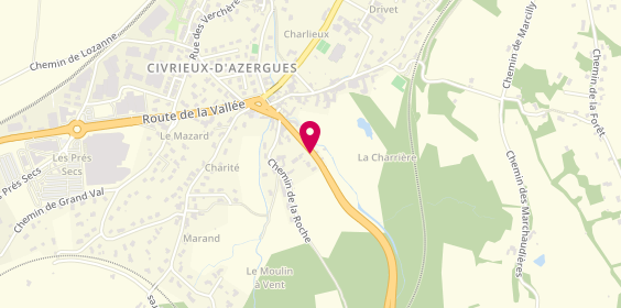 Plan de Entreprise Blanchon Frères, 256 Route de Lyon, 69380 Civrieux-d'Azergues