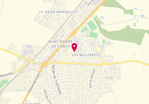 Plan de Eddy Baconnier maçonnerie, 2 Rue Millières, 01390 Saint-André-de-Corcy