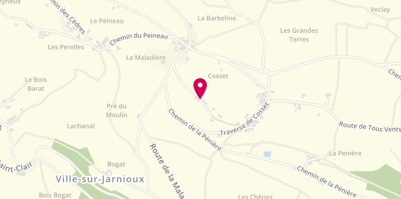 Plan de Entreprise Fabrice Chahelot, 210 Chemin du Petit Cosset, 69640 Ville-sur-Jarnioux