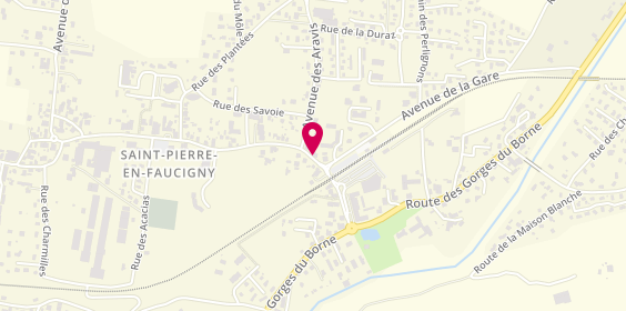 Plan de Sga Construction, 727 avenue de la République, 74800 Saint-Pierre-en-Faucigny