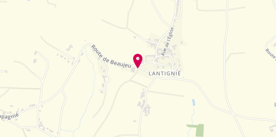 Plan de Guillin Maçonnerie & Patrimoine, 1 Route de Beaujeu, 69430 Lantignié