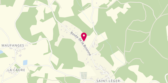 Plan de Les Maisons Creusoises, 36 Route de la Brionne, 23000 Saint-Léger-le-Guérétois