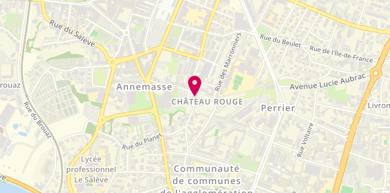 Plan de Hennequin, 30 Rue du Château Rouge, 74100 Annemasse