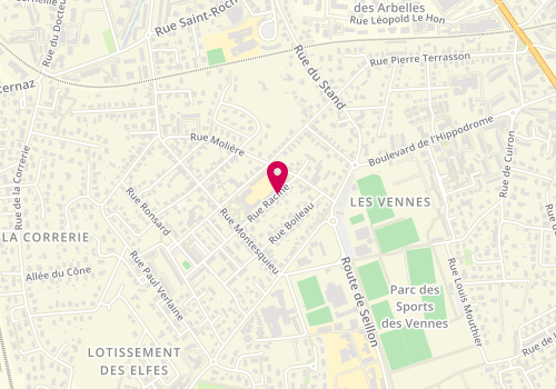 Plan de Jany Batiment, 5 Rue Racine, 01000 Bourg-en-Bresse