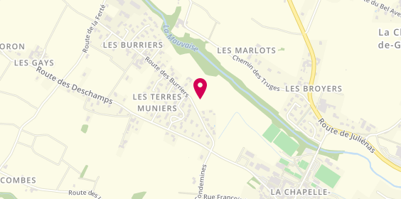 Plan de EI CATHELAND Nicolas, 249 Route des Burriers, 71570 La Chapelle-de-Guinchay