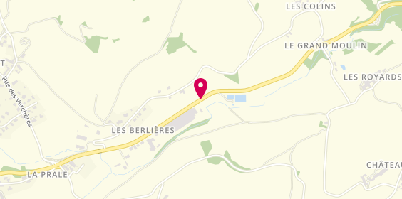 Plan de DESROCHES Alain, Les Berlières, 71520 Matour