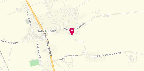 Plan de CLAVEAU Régis, 1 Rue du Bon Saint-Loup, 03150 Saint-Loup