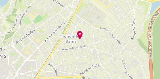 Plan de Gi Entreprise générale du bâtiment, 34 Bis avenue des Romains, 74200 Thonon-les-Bains