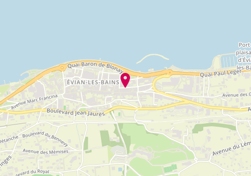 Plan de Team Batiservices, 7 Rue de la Touviere, 74500 Évian-les-Bains