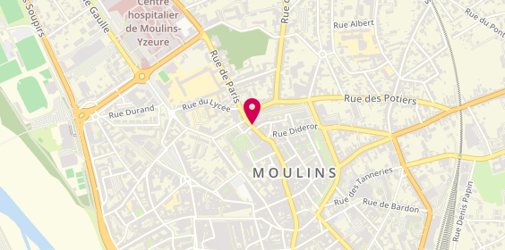 Plan de Georges Gras, 14 Rue Paris, 03000 Moulins