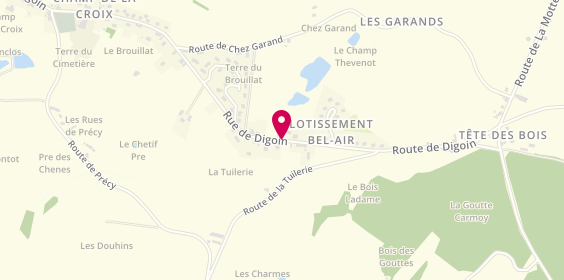 Plan de Journet Frères, 61 Rue de Digoin le Brouillat, 71130 Neuvy-Grandchamp