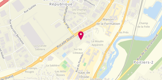 Plan de Uniscop, 5 Rue du Carreau, 86000 Poitiers
