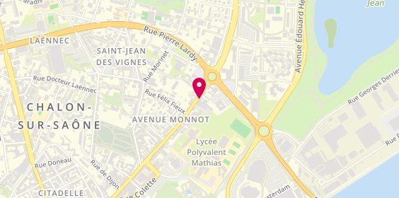 Plan de Bruno Entreprise SAS, 15 avenue Monnot, 71100 Chalon-sur-Saône