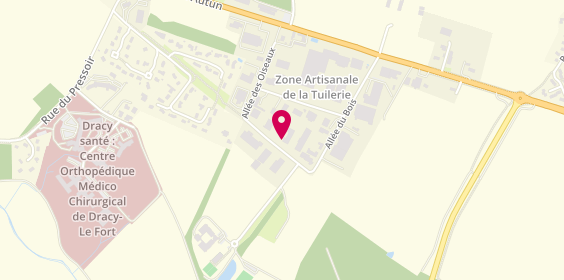 Plan de Entreprise Simonato SAS, Zone Artisanale des Tuileries, 71640 Dracy-le-Fort