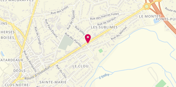 Plan de Lecomte Patrick EIRL, 130 Route d'Issoudun, 36130 Déols