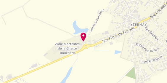 Plan de Lefort Construction, Zone Artisanale la Charte Bouchère, 49360 Yzernay