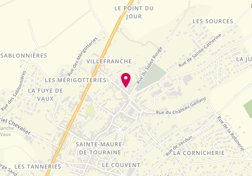 Plan de Honnet Frères, 23 Rue Saint Michel, 37800 Sainte-Maure-de-Touraine