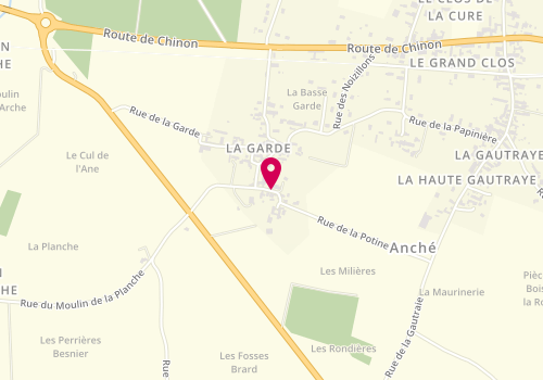 Plan de Loirebati4, 14 Rue de la Haute Garde, 37500 Anché