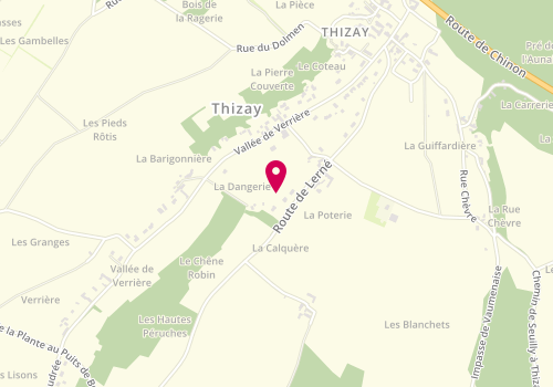 Plan de MORIN Anthony, 22 Route de Lerne, 37500 Thizay