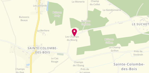 Plan de Entreprise Boubinet, Les Champs du Bourg, 58220 Sainte-Colombe-des-Bois