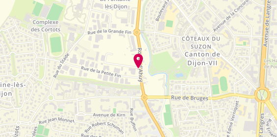 Plan de Entreprise Paquet, 77 Route d'Ahuy, 21121 Fontaine-lès-Dijon