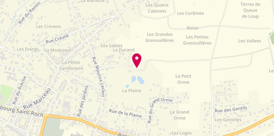 Plan de Entreprise GODINNEAU Frédéric, 18 Rue des Grenouillères, 41200 Romorantin-Lanthenay