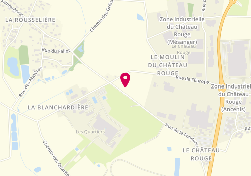 Plan de Bouchereau Bâtiment, Zone Artisanale 
Le Château Rouge, 44150 Ancenis-Saint-Géréon