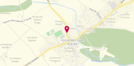 Plan de Association Fougeroise Loisirs et Detente, 11 Rue Aimable Quenioux, 41120 Fougères-sur-Bièvre