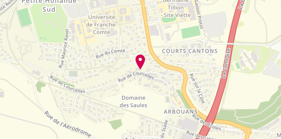 Plan de Personeni Hugues SARL-Maçon, 14 Rue de Courcelles, 25400 Arbouans