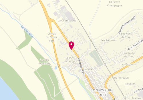 Plan de Entreprise Antoine Bruni, 133 Grande Rue, 45420 Bonny-sur-Loire