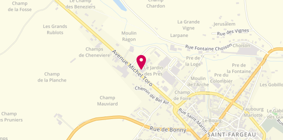 Plan de Rousseau, 8 avenue Michel de Toro, 89170 Saint-Fargeau