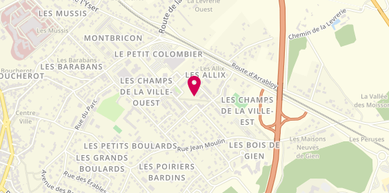 Plan de Bcf 45, 40 Rue des Champs de la Ville, 45500 Gien
