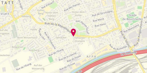 Plan de Duran Tp, 49 Rue de la République, 68120 Pfastatt