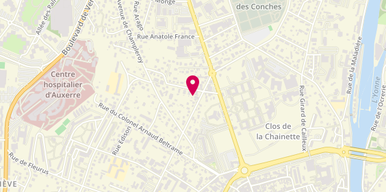 Plan de VALLE Etienne, 75 Avenue Denfert Rochereau, 89000 Auxerre