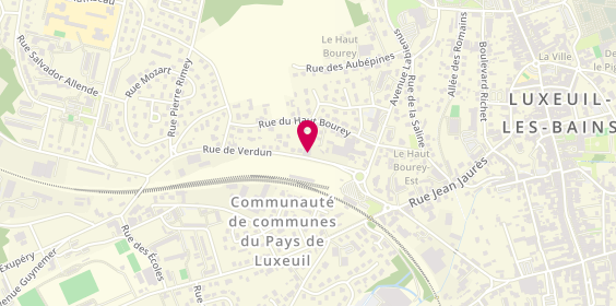 Plan de Sonobat, 6 Rue de Verdun, 70300 Luxeuil-les-Bains