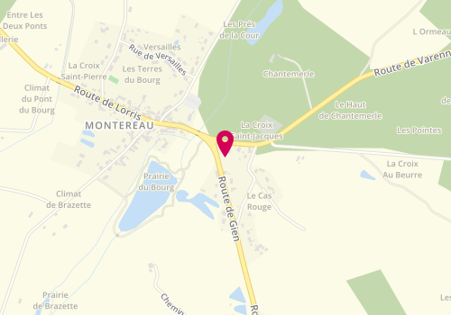 Plan de CPL Montereau Maconnerie, 4 Route de Varennes, 45260 Montereau
